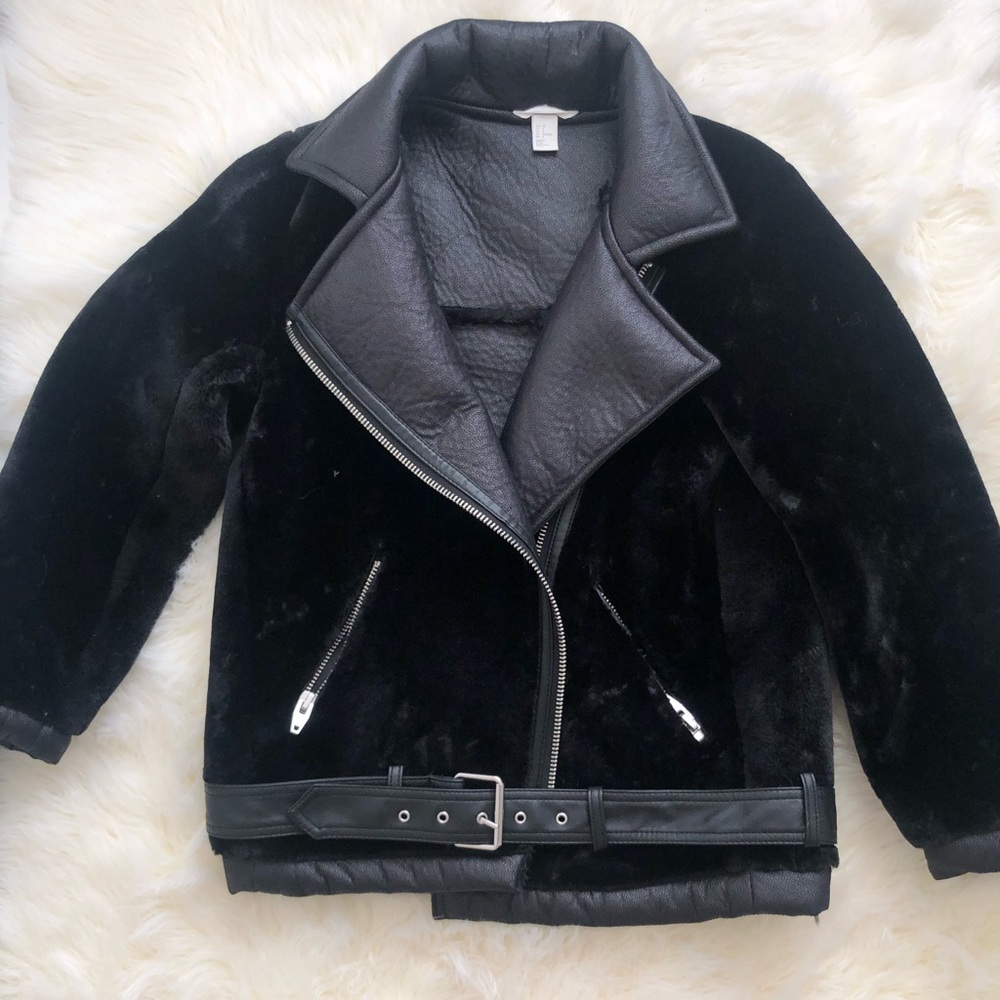 Oversized aviator jacket